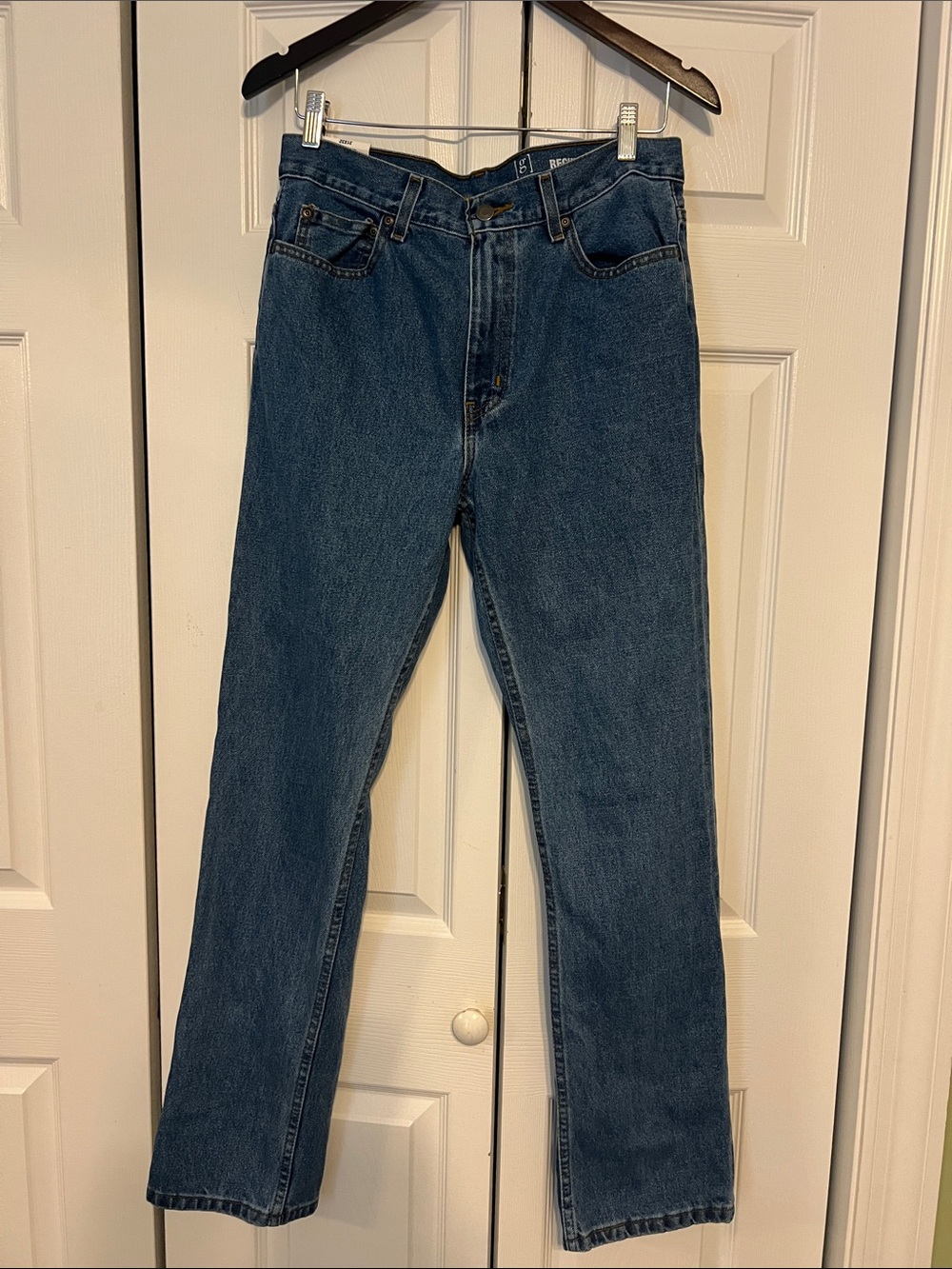 George Men's Straight Jeans in Blue Denim